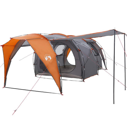 vidaXL Tunnel Tent Grey and Orange 562 x 265 x 216 cm