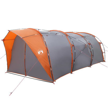 vidaXL Tunnel Tent Grey and Orange 562 x 265 x 216 cm