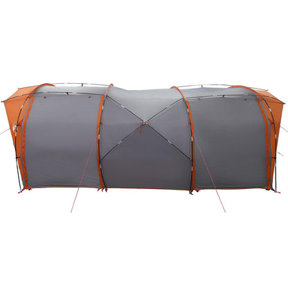 vidaXL Tunnel Tent Grey and Orange 562 x 265 x 216 cm