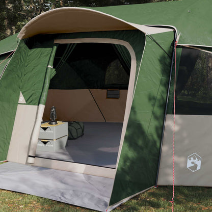 vidaXL Family Tent with Rainfly Water-resistant tunnel Green 18-Person