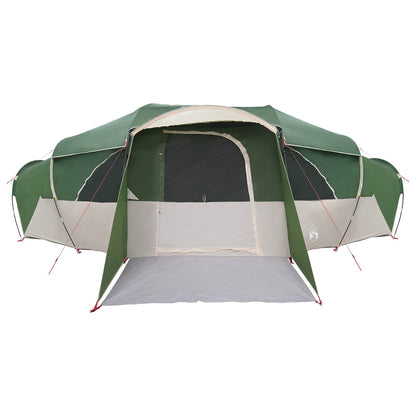 vidaXL Family Tent with Rainfly Water-resistant tunnel Green 18-Person