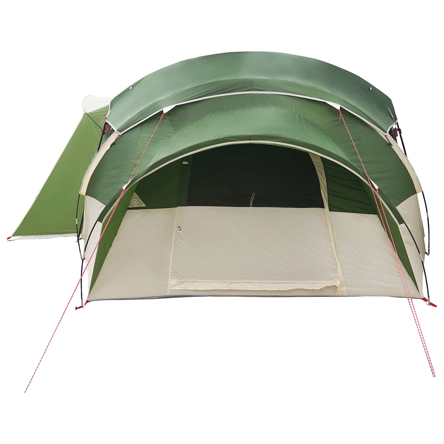 vidaXL Family Tent with Rainfly Water-resistant tunnel Green 18-Person