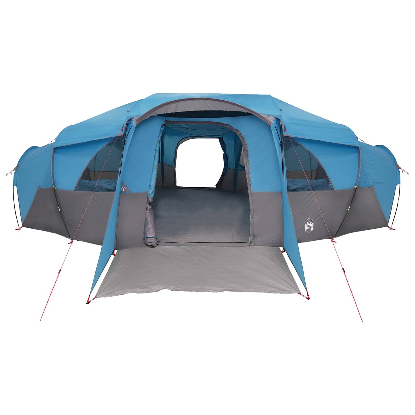 vidaXL Family Tent with Rainfly Water-resistant tunnel Blue 18-Person