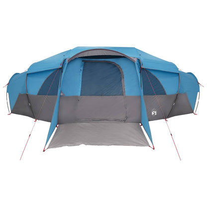 vidaXL Family Tent with Rainfly Water-resistant tunnel Blue 18-Person