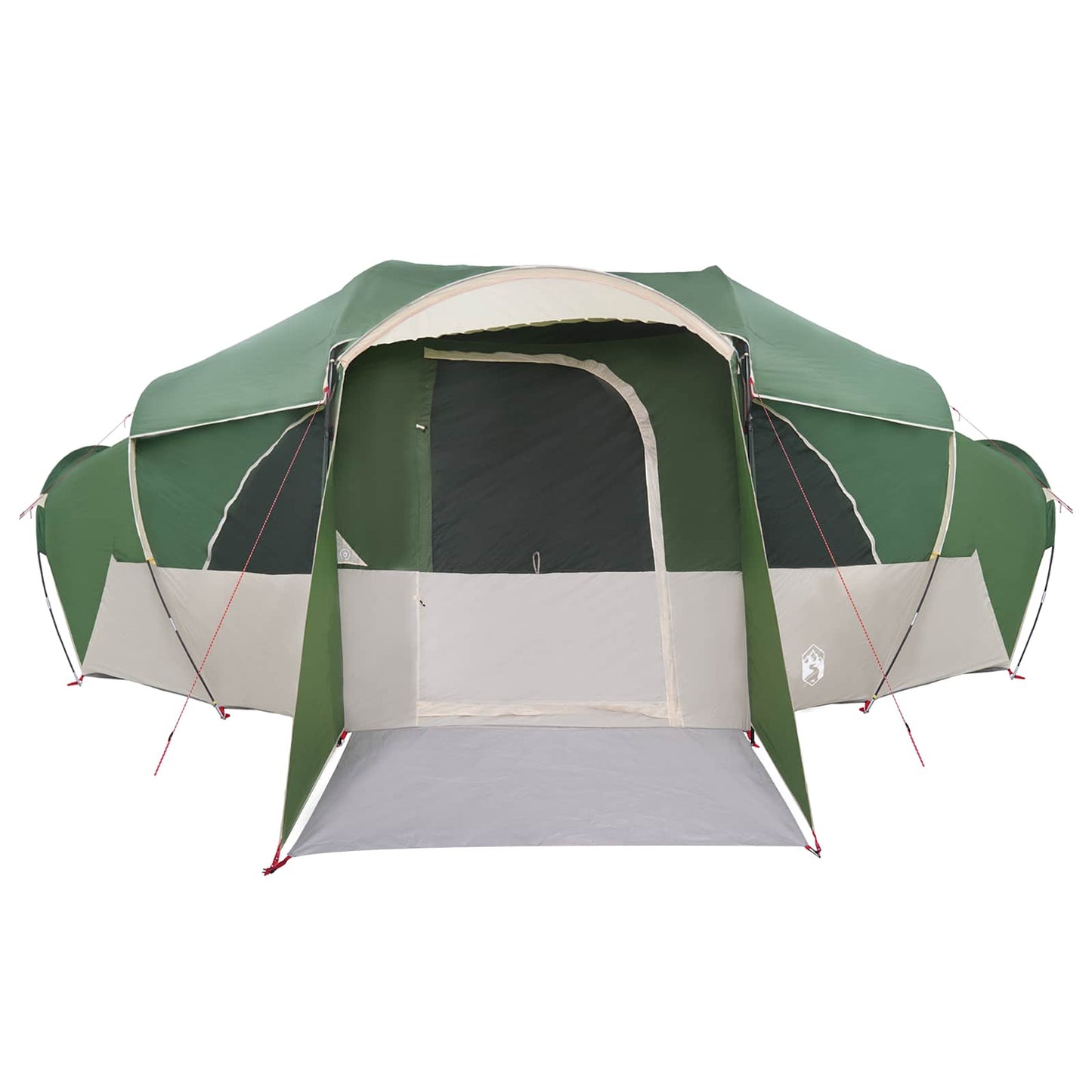vidaXL Family Tent with Rainfly Water-resistant 10-Person Green