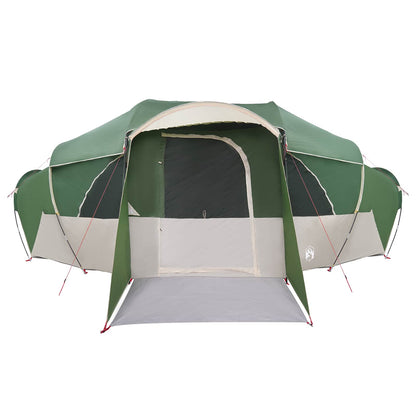 vidaXL Family Tent with Rainfly Water-resistant 10-Person Green