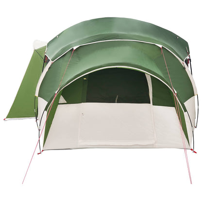 vidaXL Family Tent with Rainfly Water-resistant tunnel Green 10-Person