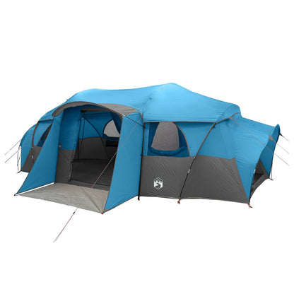 vidaXL Family Tent with Rainfly Water-resistant tunnel Blue 10-Person