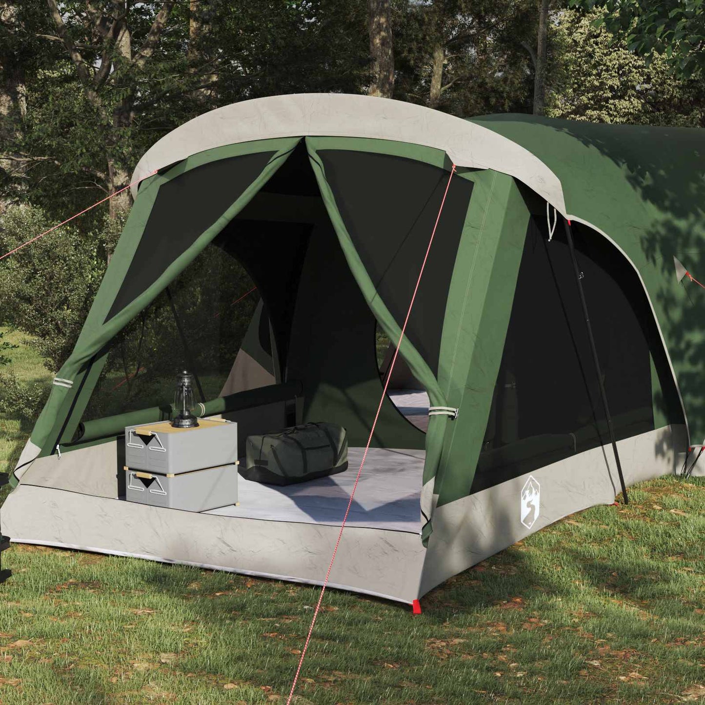 vidaXL Family Tent Green 550 x 555 x 208 cm