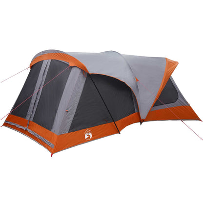 vidaXL Family Tent Grey and Orange 550 x 555 x 208 cm