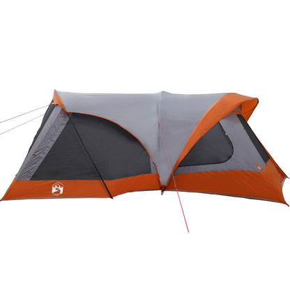 vidaXL Family Tent Grey and Orange 550 x 555 x 208 cm