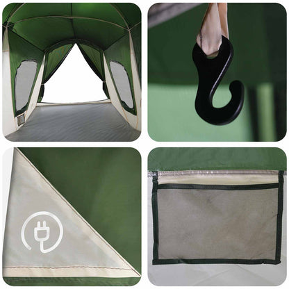 vidaXL Family Tent Green 610 x 610 x 210 cm