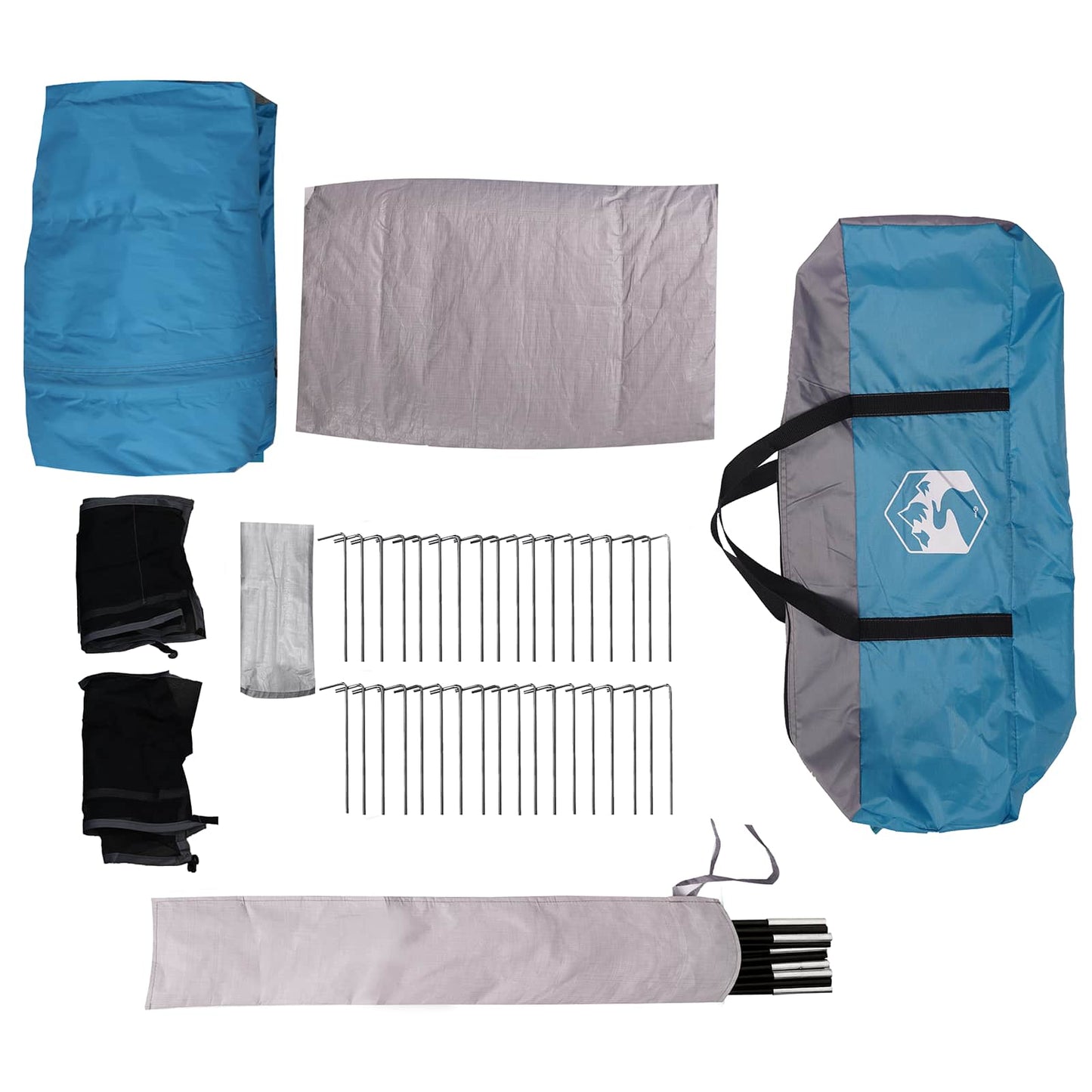 vidaXL Family Tent Blue 610 x 610 x 210 cm