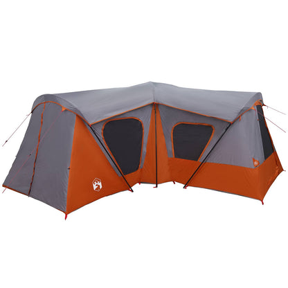 vidaXL Family Tent Grey and Orange 610 x 610 x 210 cm