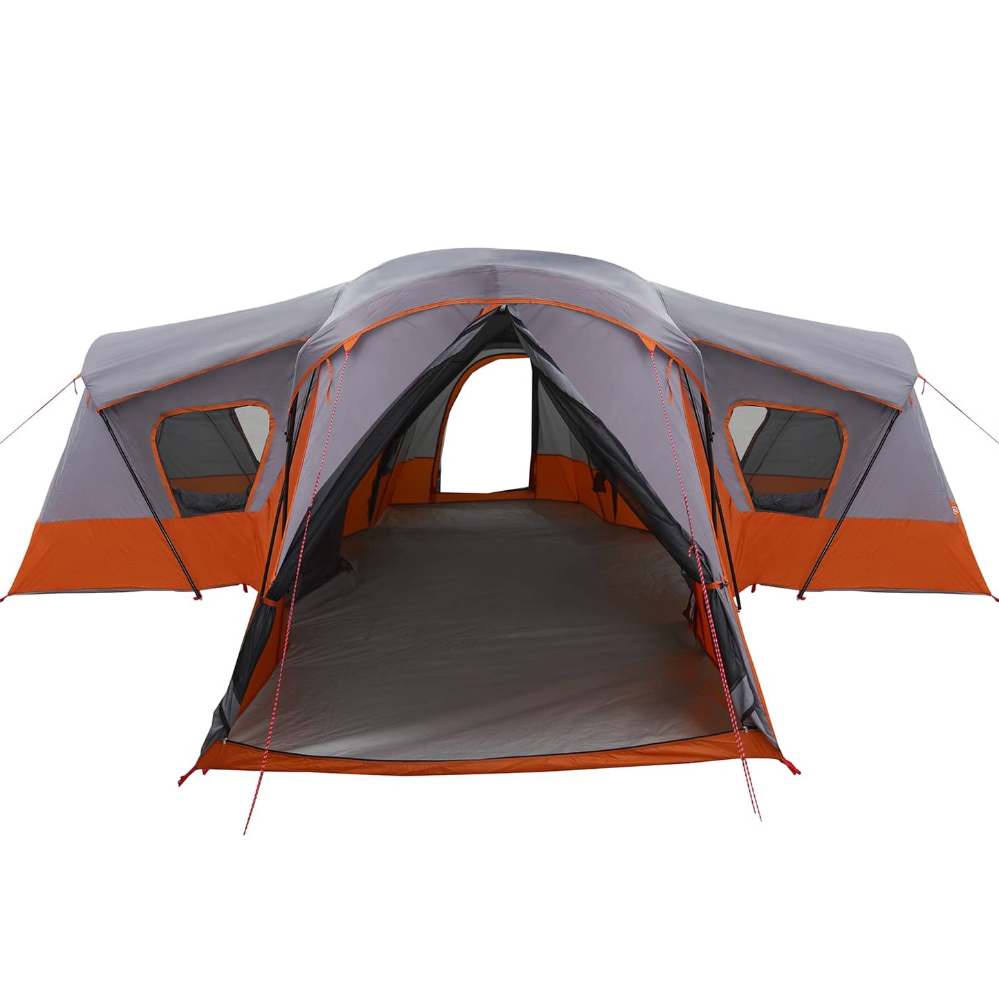 vidaXL Family Tent Grey and Orange 610 x 610 x 210 cm