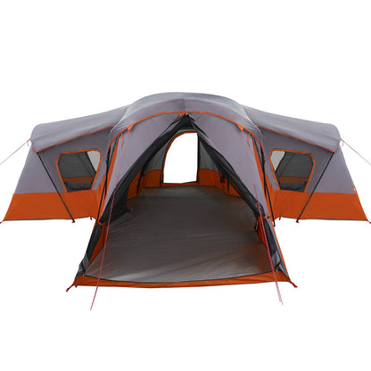 vidaXL Family Tent Grey and Orange 610 x 610 x 210 cm