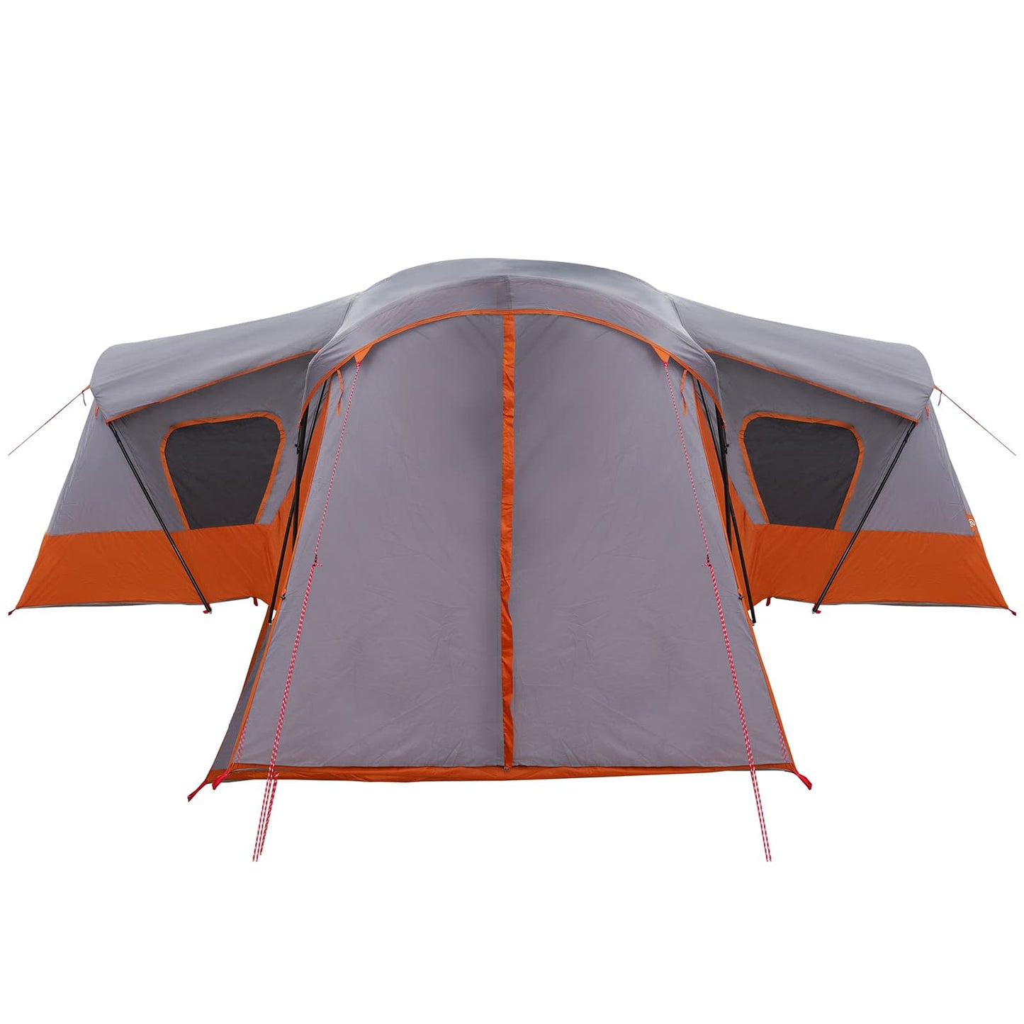 vidaXL Family Tent Grey and Orange 610 x 610 x 210 cm