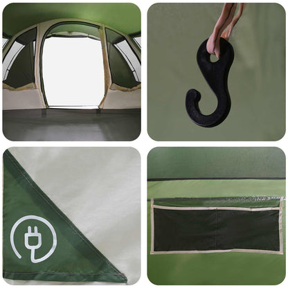 vidaXL Tunnel Tent Green 675 x 392 x 210 cm