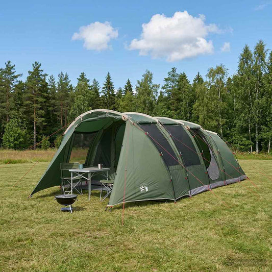 vidaXL Tunnel Tent Green 675 x 392 x 210 cm