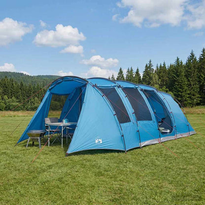 vidaXL Tunnel Tent Blue 675 x 392 x 210 cm