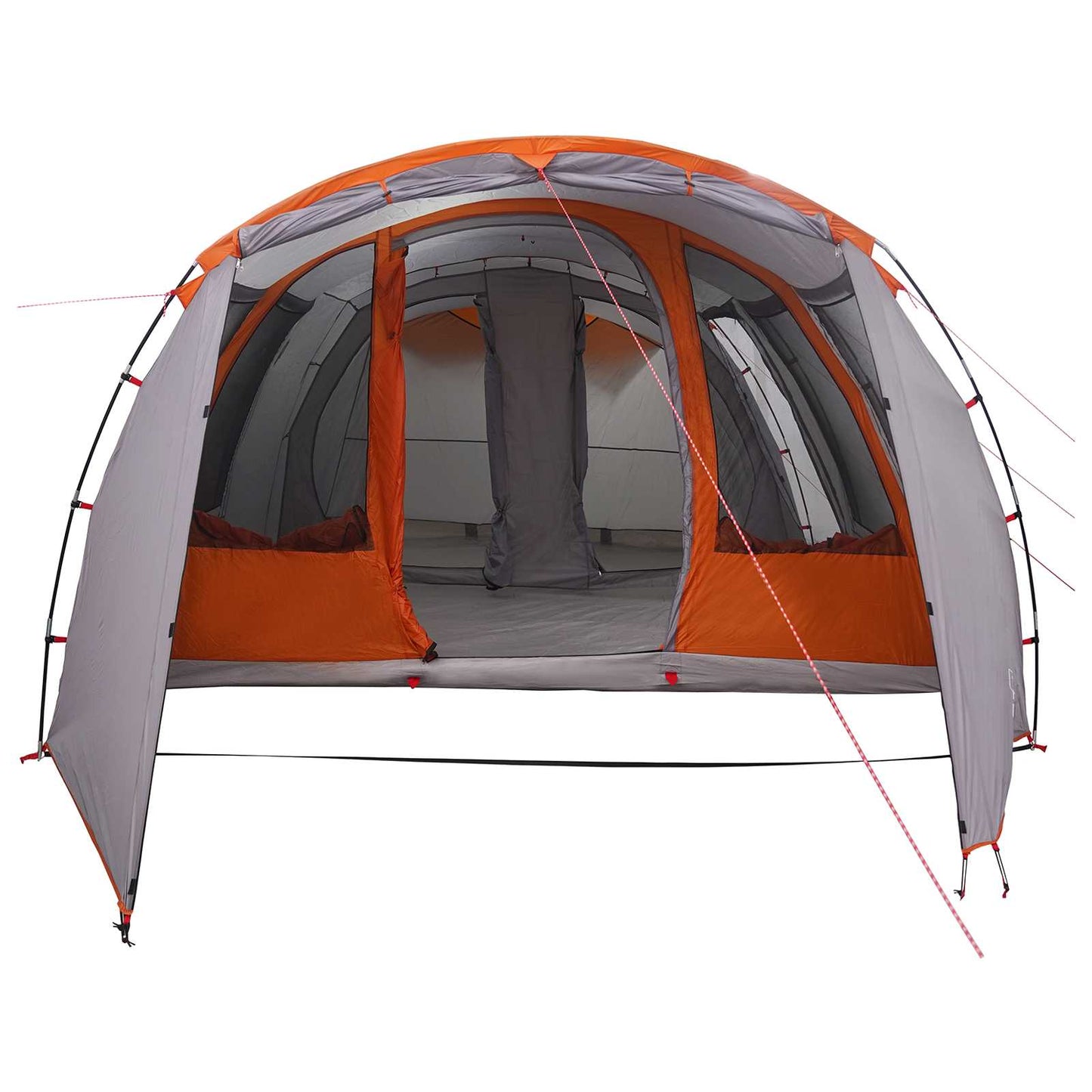 vidaXL Tunnel Tent 675 x 392 x 210 cm Grey and Orange