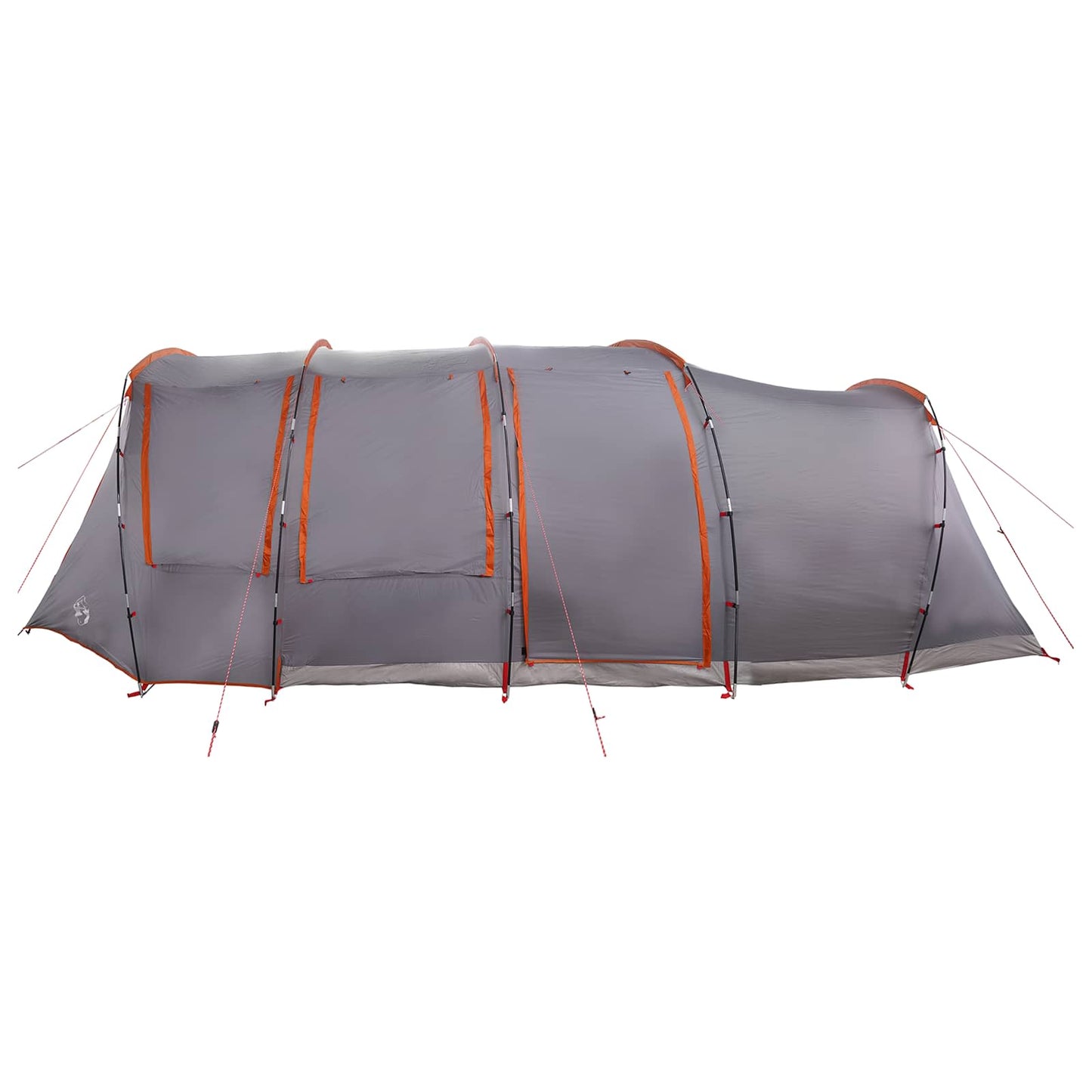 vidaXL Tunnel Tent Grey and Orange 675 x 392 x 210 cm