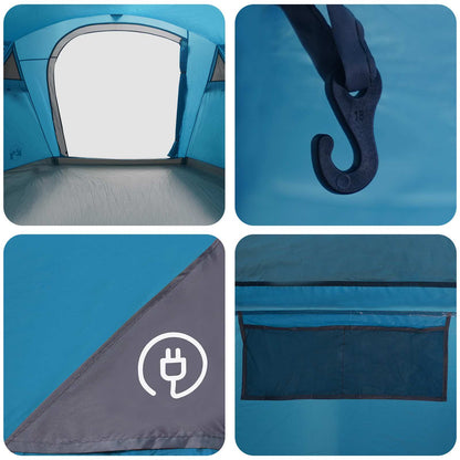 vidaXL Tunnel Tent Blue 505 x 330 x 204 cm