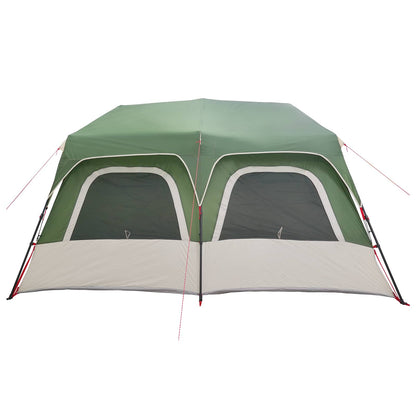 vidaXL Instant Tent Green 8-Person 185T Polyester with PU Coating