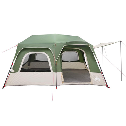 vidaXL Instant Tent Green 8-Person 185T Polyester with PU Coating