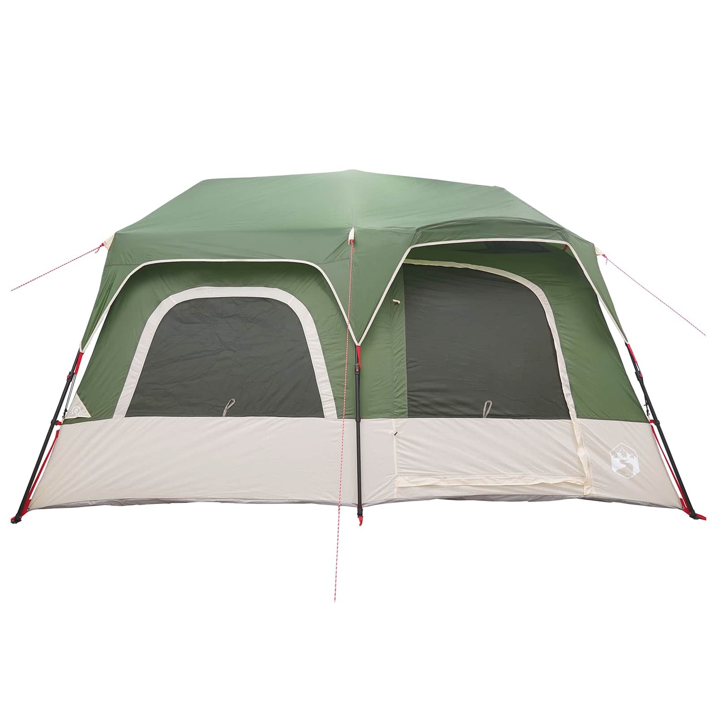 vidaXL Instant Tent Green 8-Person 185T Polyester with PU Coating