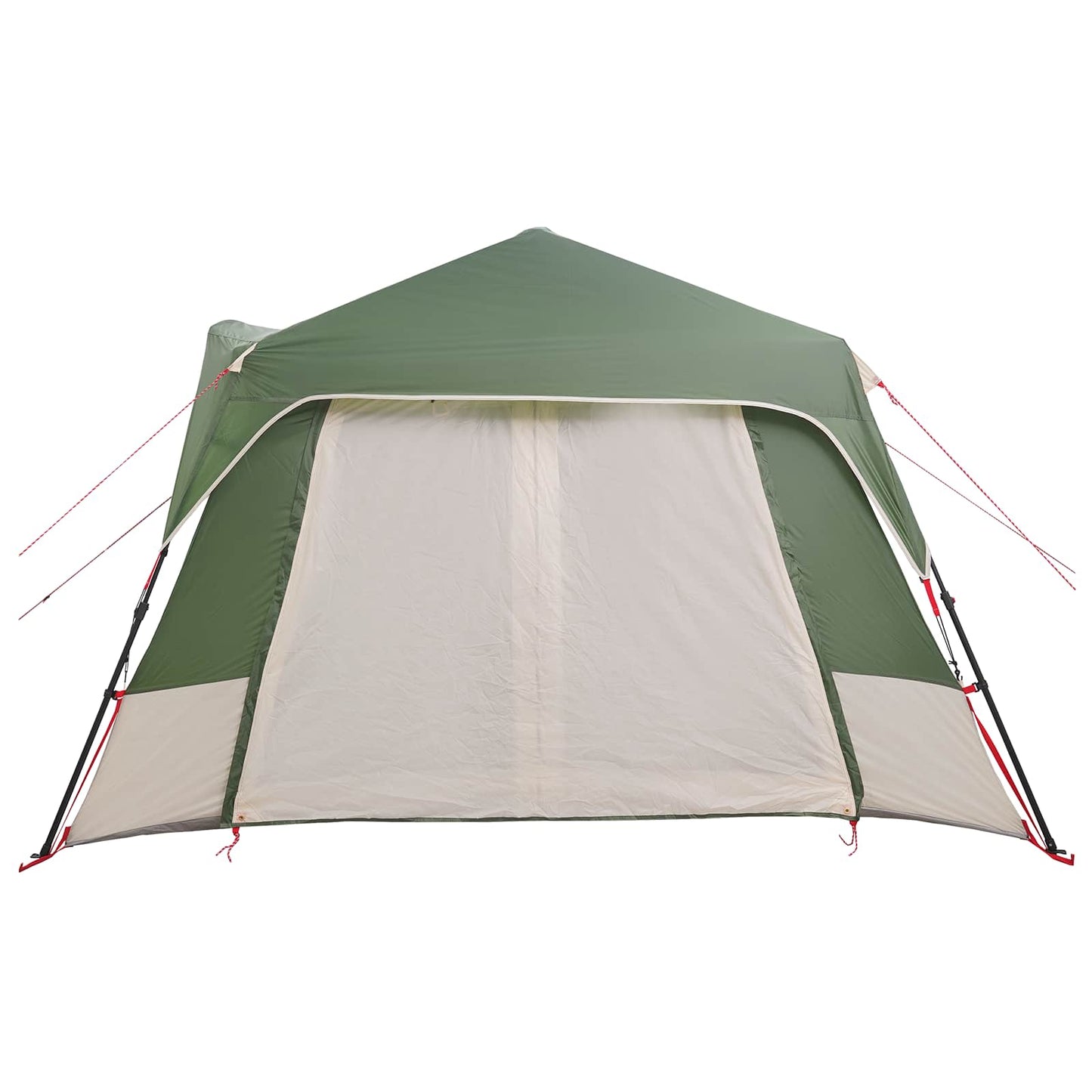 vidaXL Instant Tent Green 8-Person 185T Polyester with PU Coating