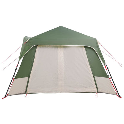 vidaXL Instant Tent Green 8-Person 185T Polyester with PU Coating