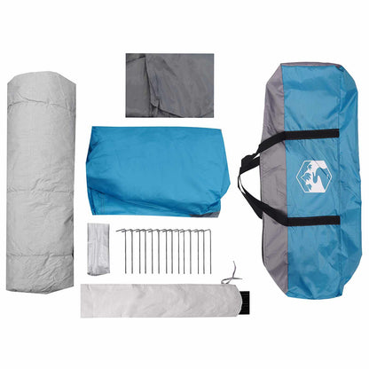 vidaXL Instant Tent 8-Person Blue 185T Polyester with PU Coating