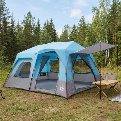 vidaXL Instant Tent Blue 8-Person 185T Polyester with PU Coating