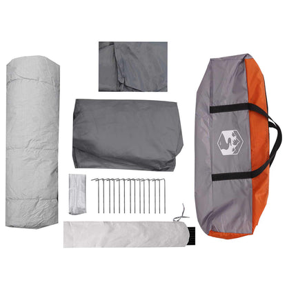 vidaXL Instant Tent Grey and Orange 8-Person