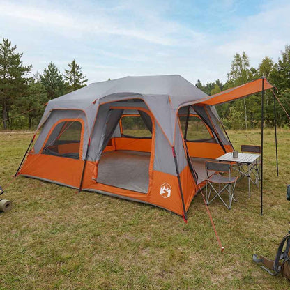 vidaXL Instant Tent 8-Person Grey and Orange