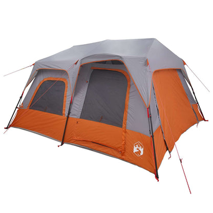 vidaXL Instant Tent Grey and Orange 8-Person