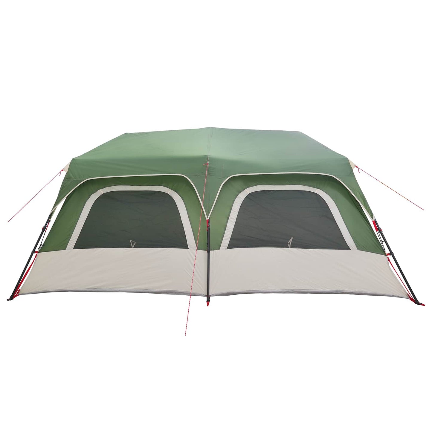 vidaXL Instant Tent Green 10-Person 185T Polyester with PU Coating