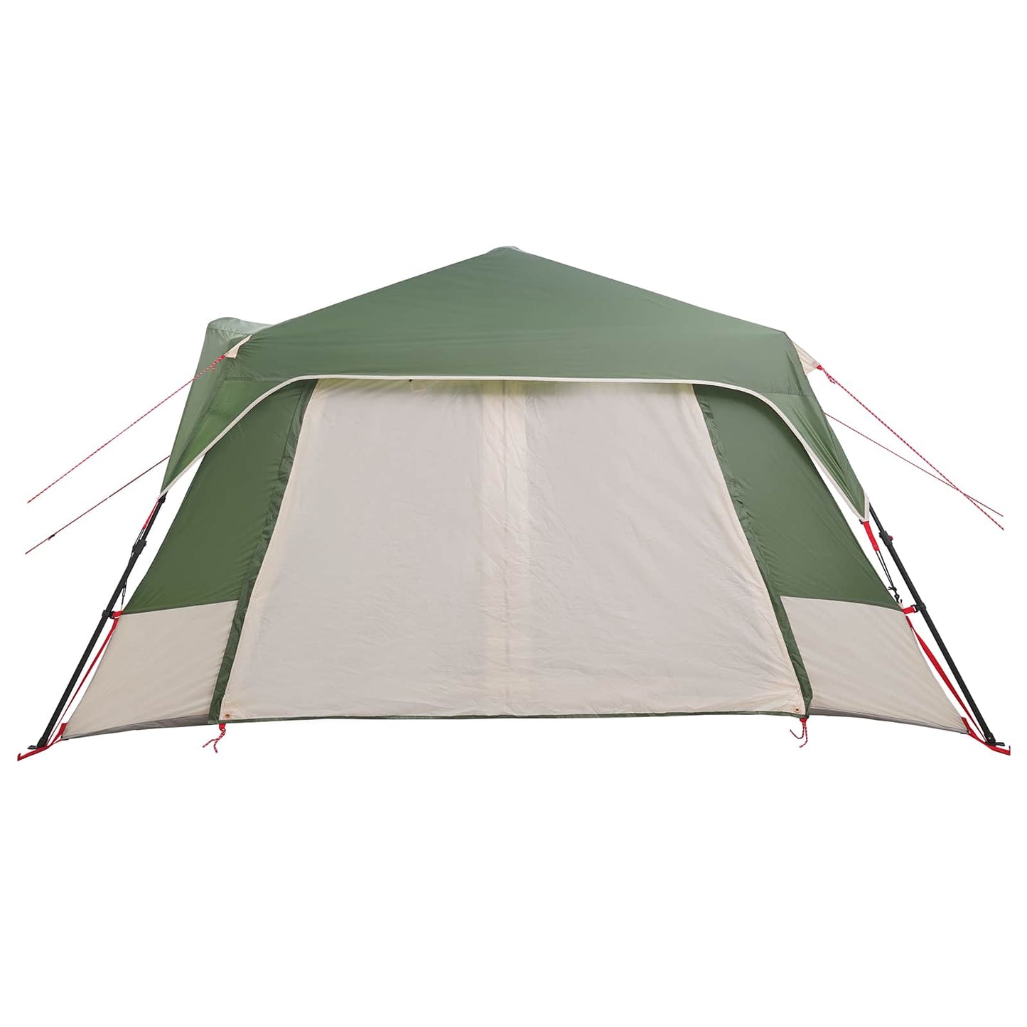 vidaXL Instant Tent 10-Person Green 185T Polyester with PU Coating