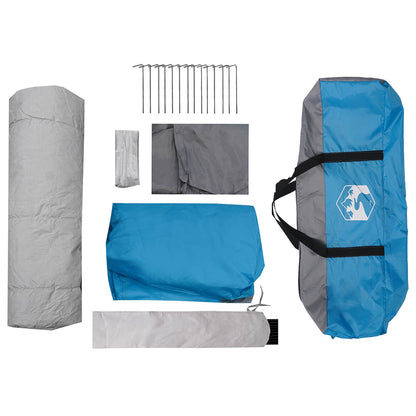 vidaXL Instant Tent Blue 10-Person 185T Polyester with PU Coating