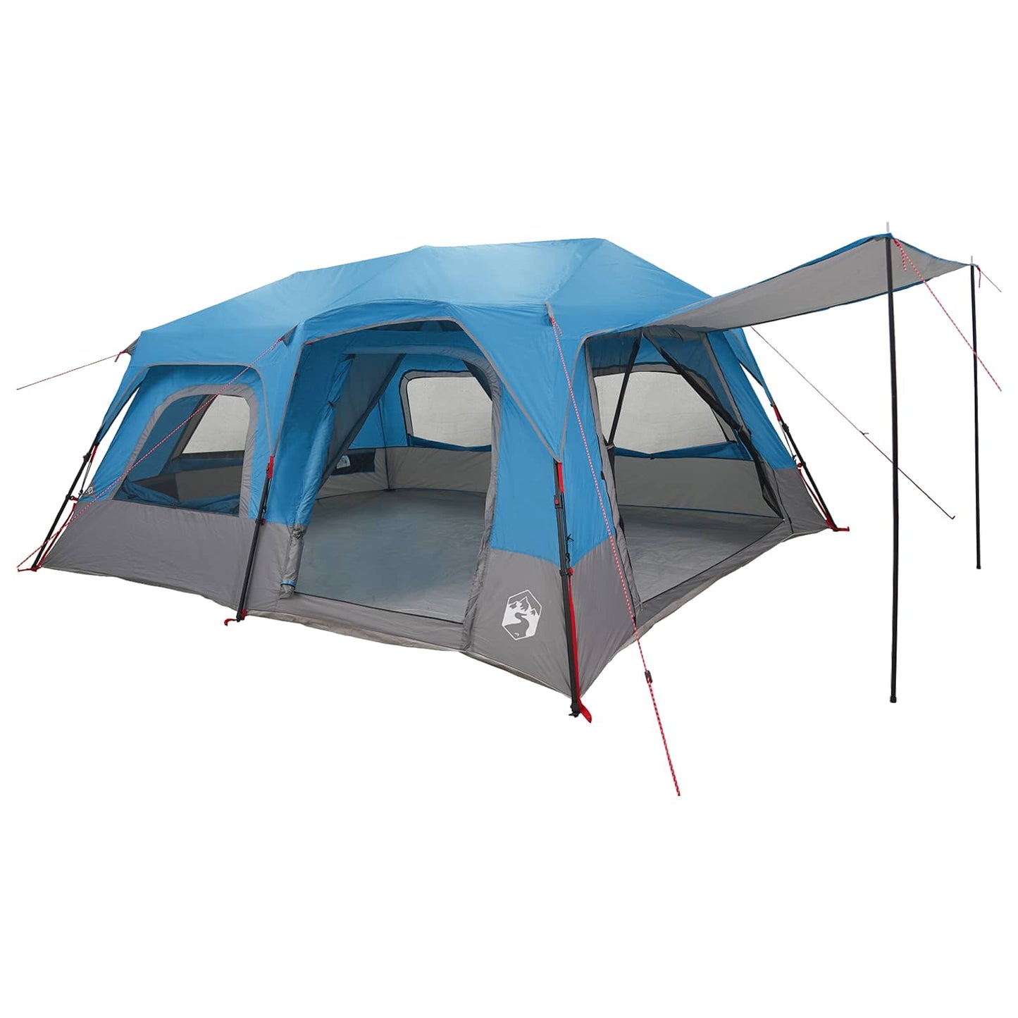 vidaXL Instant Tent 10-Person Blue 185T Polyester with PU Coating