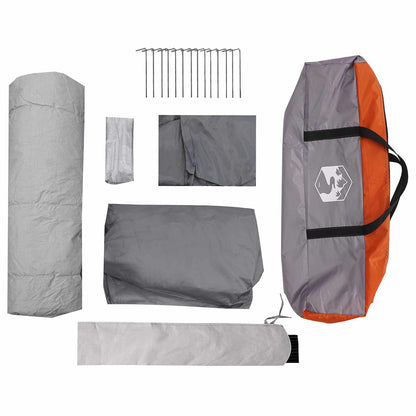 vidaXL Instant Tent Grey and Orange 10-Person