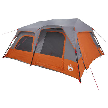 vidaXL Instant Tent Grey and Orange 10-Person