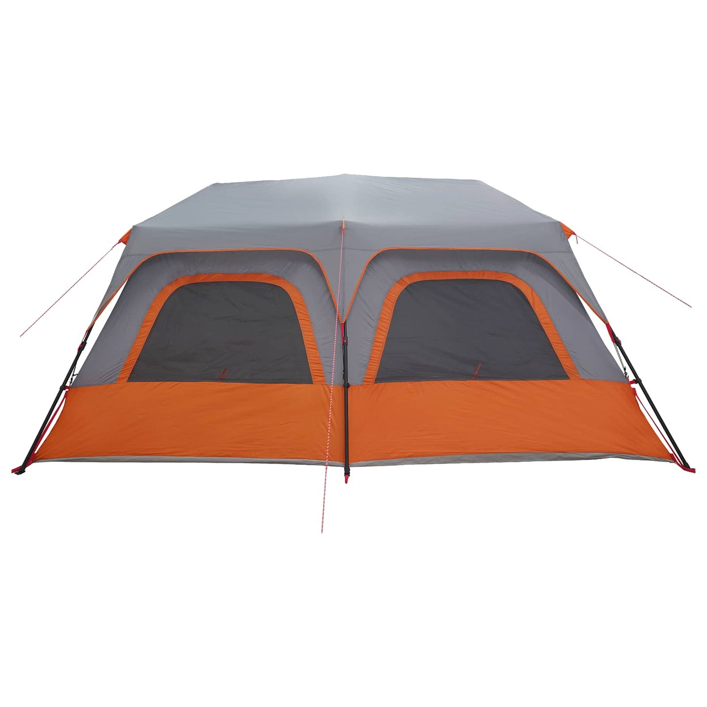 vidaXL Instant Tent 10-Person Grey and Orange