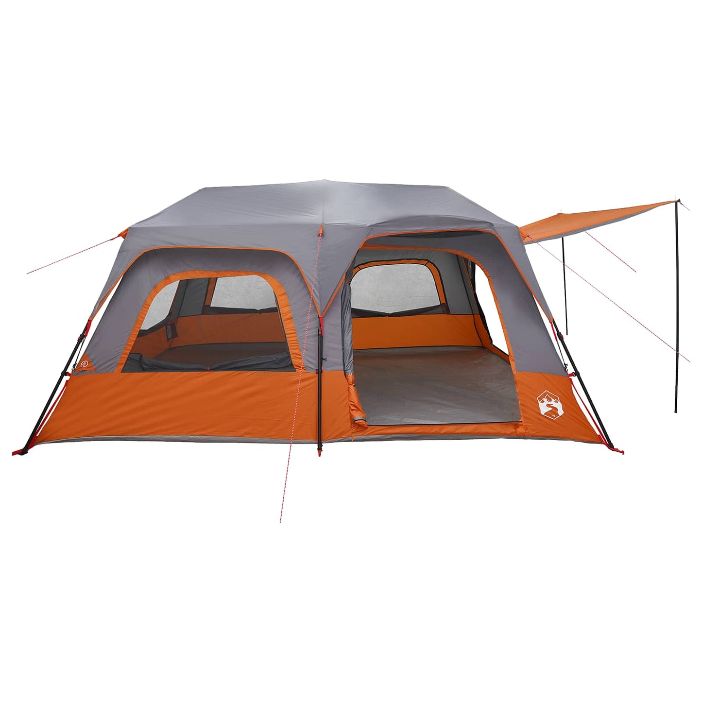vidaXL Instant Tent Grey and Orange 10-Person