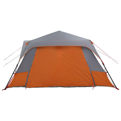 vidaXL Instant Tent Grey and Orange 10-Person