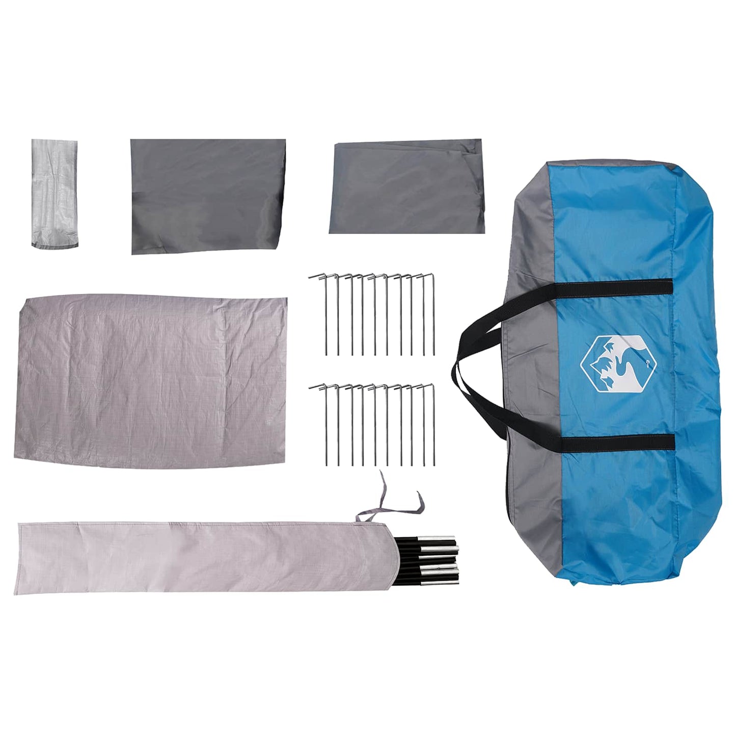 vidaXL Instant Tent 524 x 232 x 192 cm Blue