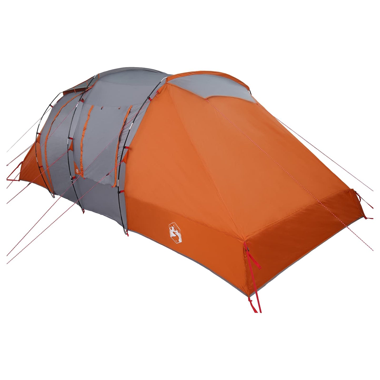 vidaXL Instant Tent Grey and Orange 524 x 232 x 192 cm