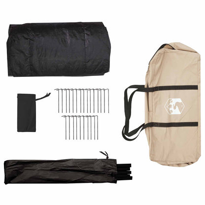 vidaXL Family Tent Cream 6-Person Polycotton