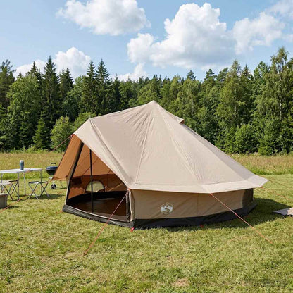 vidaXL Family Tent Cream 10-Person Polycotton